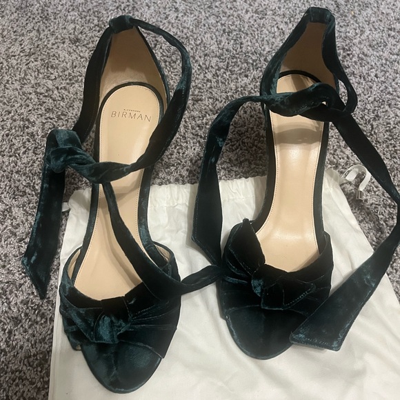 Velvet Bow Accent Clarita Heels - Picture 3 of 8